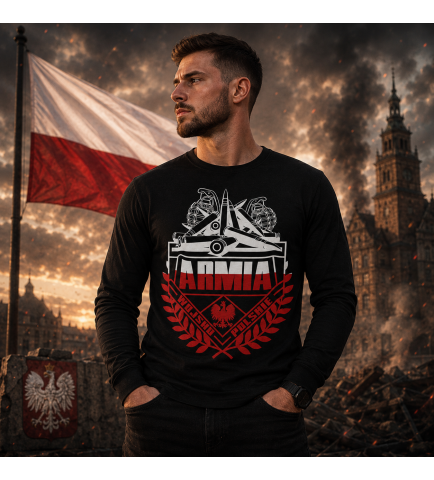 LONGSLEEVE PATRIOTYCZNY - ARMIA (BIAŁO-CZERWONY)